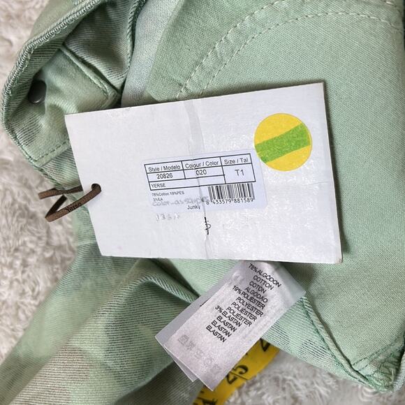 Yerse Junky mint green floral print low rise skinny jeans, NWT small or T1 - Picture 9 of 9